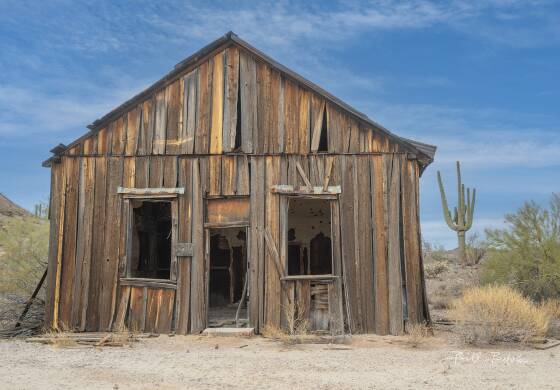 Schoolhouse One ot two schoolhouses in Vulture City ghost town, Arizona.