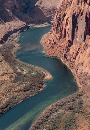 Waterholes Bend 3 View downstream of the Colorado River from Waterholes Bend.