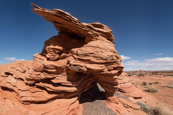 Waterholes Bend 5 Small arch seen on the hike to Waterholes Bend near Page, Arizona.