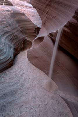 Waterholes Slot Canyon Sand Fall