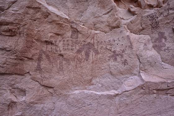 Flag Point Dinosaur Track Pictograph Flag Point, Kanab Utah Dinosaur Pictographs