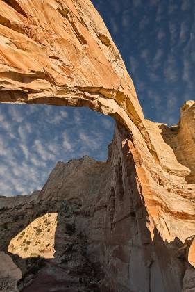 Shadow of the Arch White Mesa Arch in the Navajo Nation, Arizona