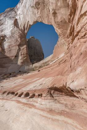 Southwest Side 2 White Mesa Arch in the Navajo Nation, Arizona