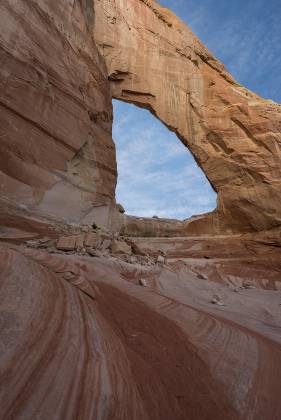 Southwest Side White Mesa Arch in the Navajo Nation, Arizona