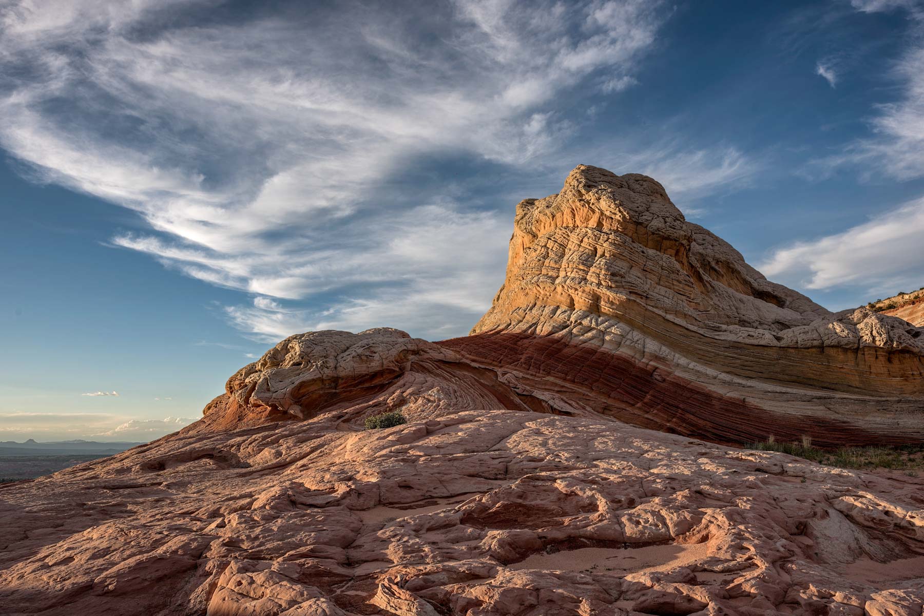 The Swirl Rock formation at The White Pocket in Vermilion Cliffs National Monument