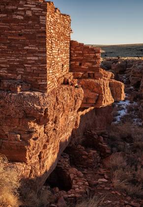 Lomaki Ruin Wall Lomaki Ruin in Wupatki National Monument, Arizona