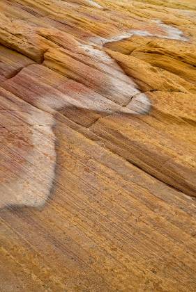 Yellow Rock Squiggle Sandstone pattern at Yellow Rock in Grand Staircase Escalante National Monument, Utah