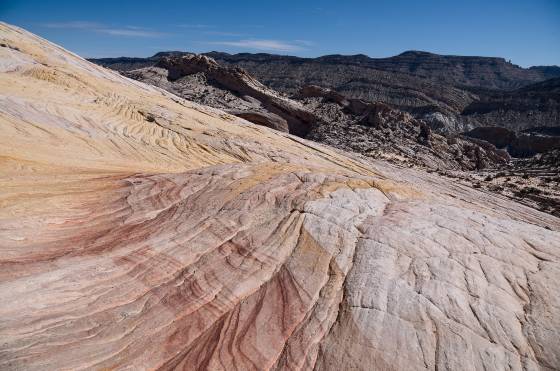 Yellow Rock looking east Sandstone pattern at Yellow Rock in Grand Staircase Escalante National Monument, Utah