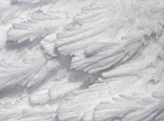 Rime Ice Pattern Rime ice pattern seen in Yellowstone National Park