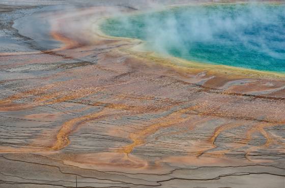 Grand Prismatic Pool Pattern 1 Grand Prismatic Pool in Yellowstone National Park