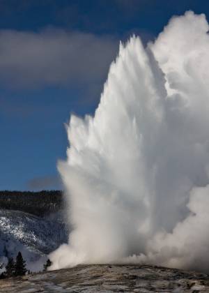 Old Faithful 1 Old Faithful eeupting in Yellowstone National Park