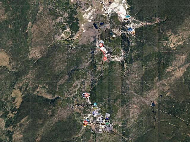 Google Map of Yellowstone National Park